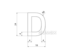 SILIKONPROFILE D-FORM